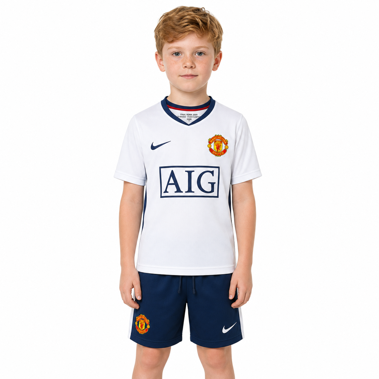 Manchester United 08/09 Away League Edition - Kids Kit - Retro