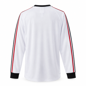 Manchester United Terrace Icons Branca - Mangas longa - Retrô