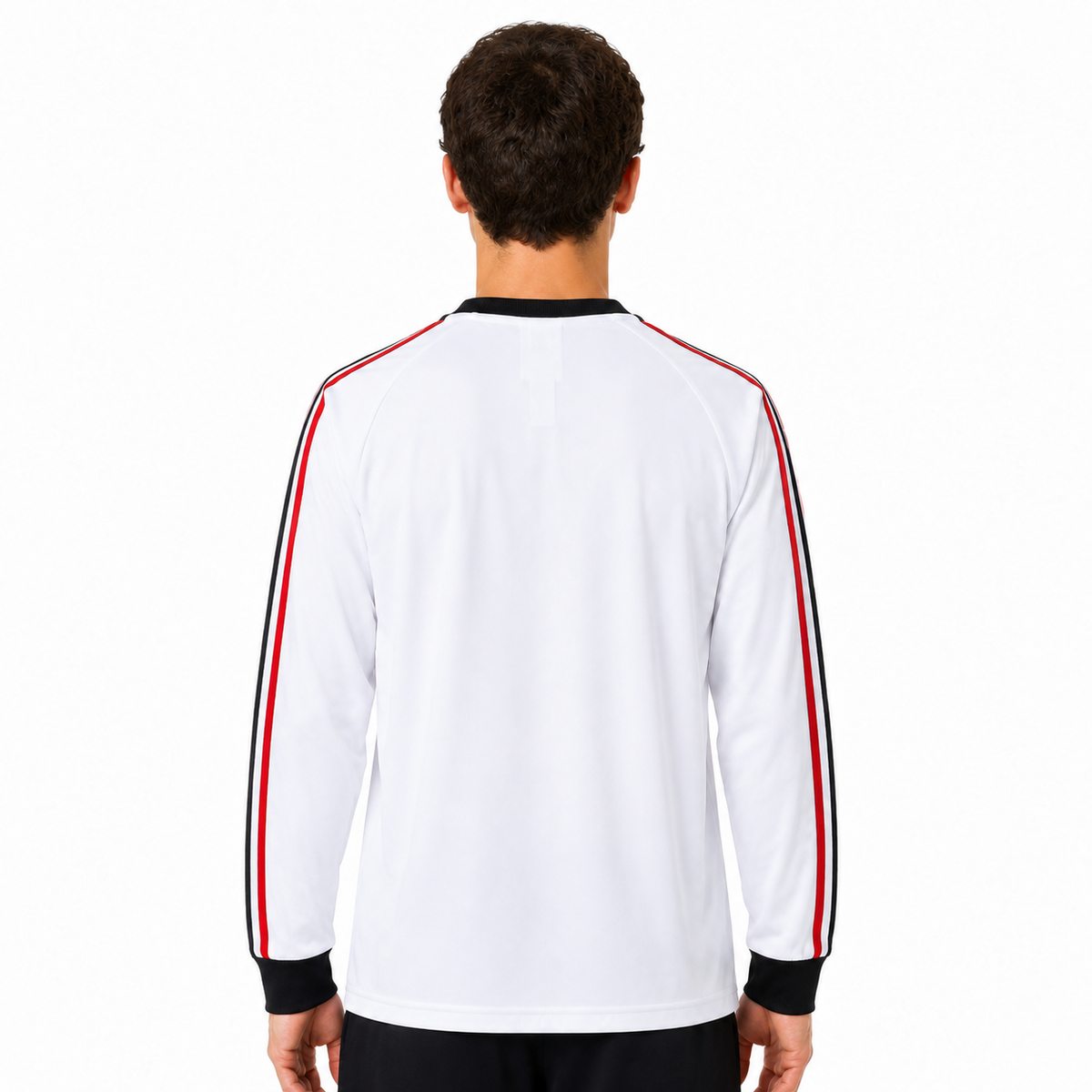 Manchester United Terrace Icons White - Long Sleeve - Retro