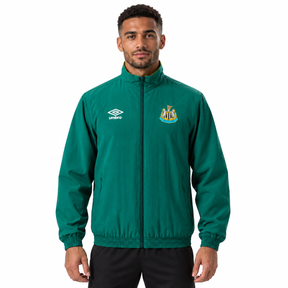 Newcastle United Reversible Jacket Windbreaker - Army Green & Yellow - Veste