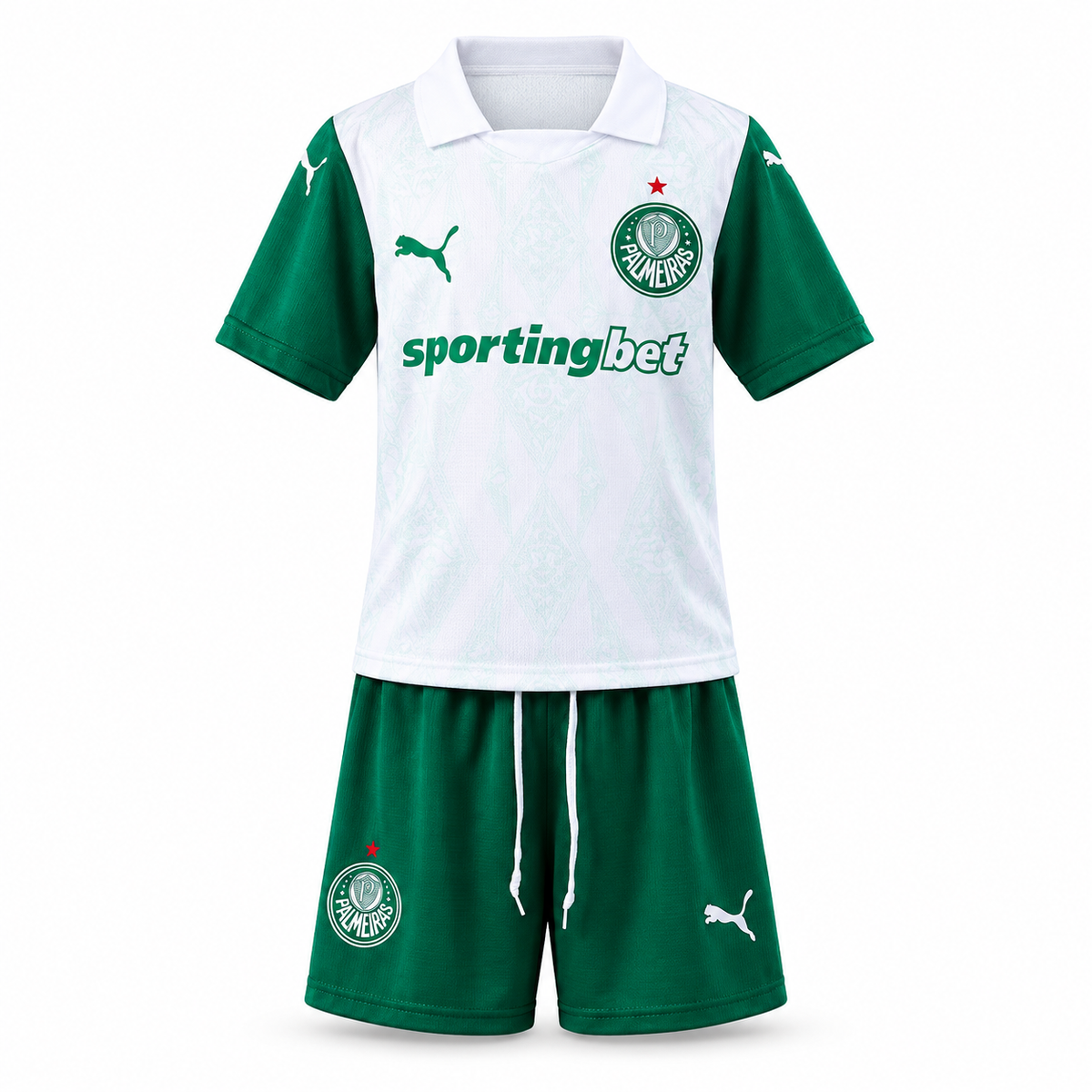 Palmeiras 2025 Away - Kids Kit