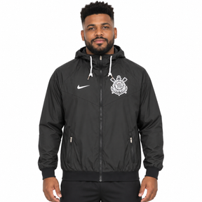 SC Corinthians Jacket Windbreaker Black - Veste