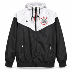 SC Corinthians Jacket Windbreaker Black and White - Veste