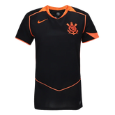 Camisa Corinthians III 25/26 - Torcedor Nike Feminina - Preta e laranja