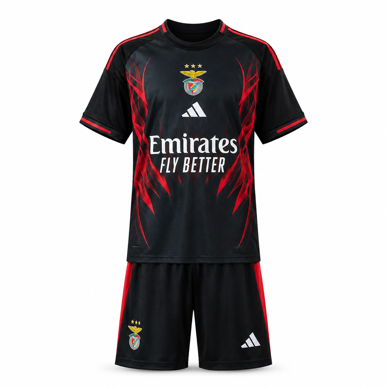 SL Benfica 25/26 Black Training - Kids Kit