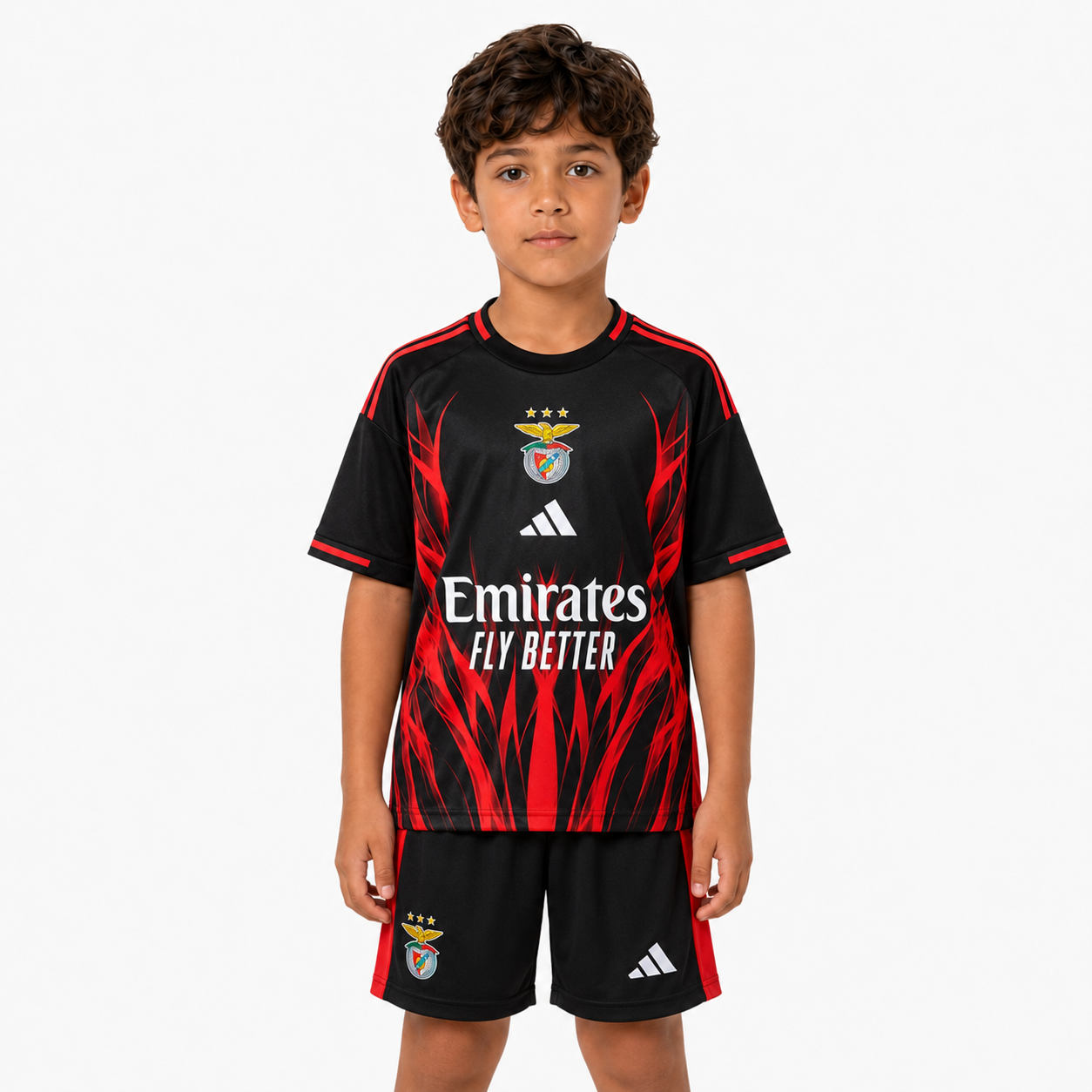SL Benfica 25/26 Black Training - Kids Kit