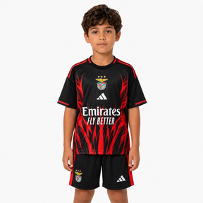 SL Benfica 25/26 Black Training - Kids Kit