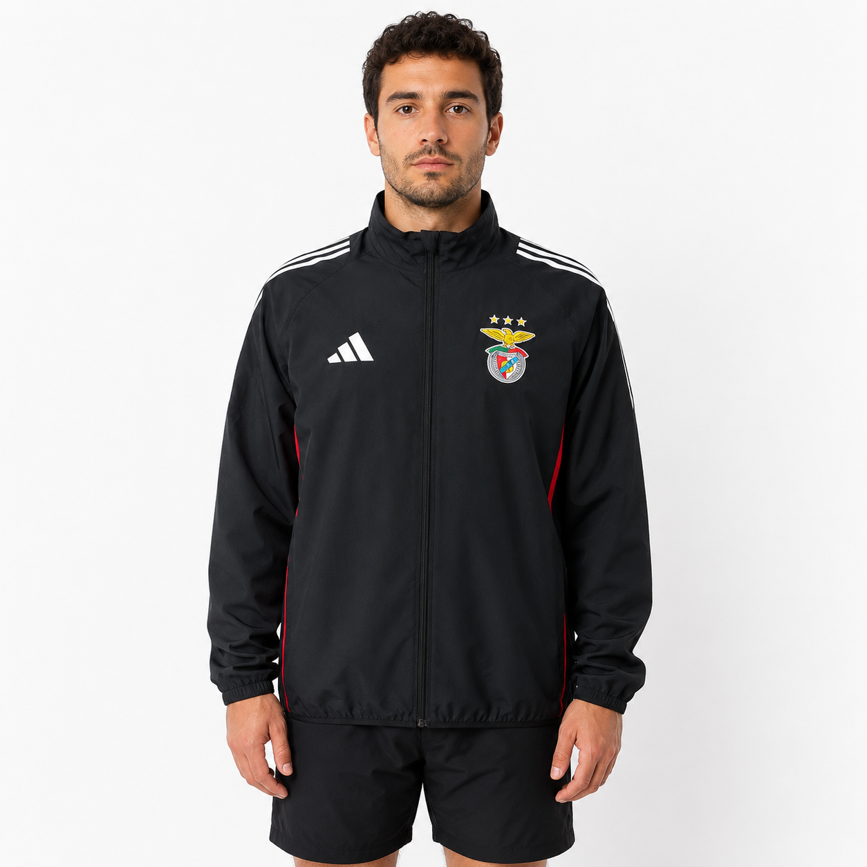 SL Benfica Jacket Windbreaker - Black - 2 in 1 - Veste