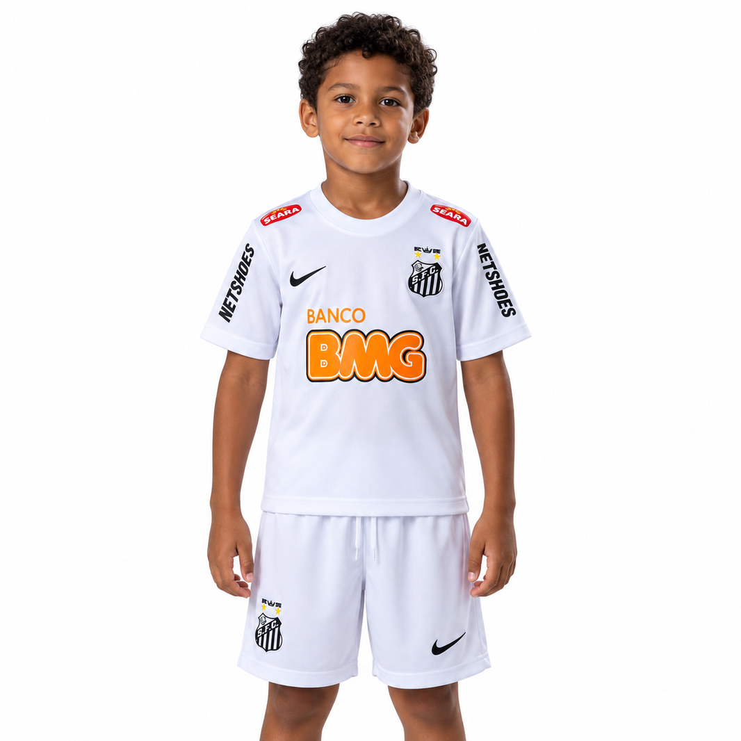 Santos FC 2012 Titular - Conjunto Infantil Retrô