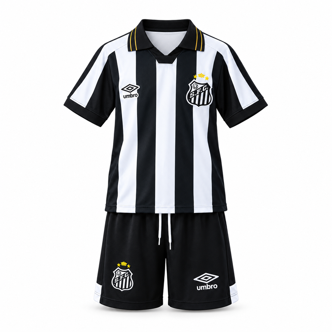 Santos FC 2026 Visitante - Conjunto Infantil
