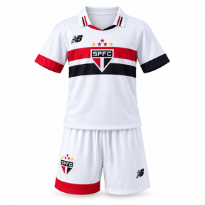 São Paulo FC 2025 Home - Kids Kit