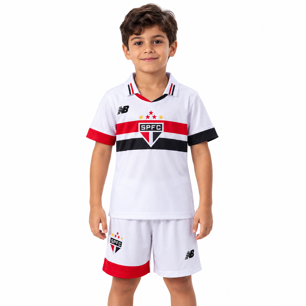 São Paulo FC 2025 Titular - Conjunto Infantil