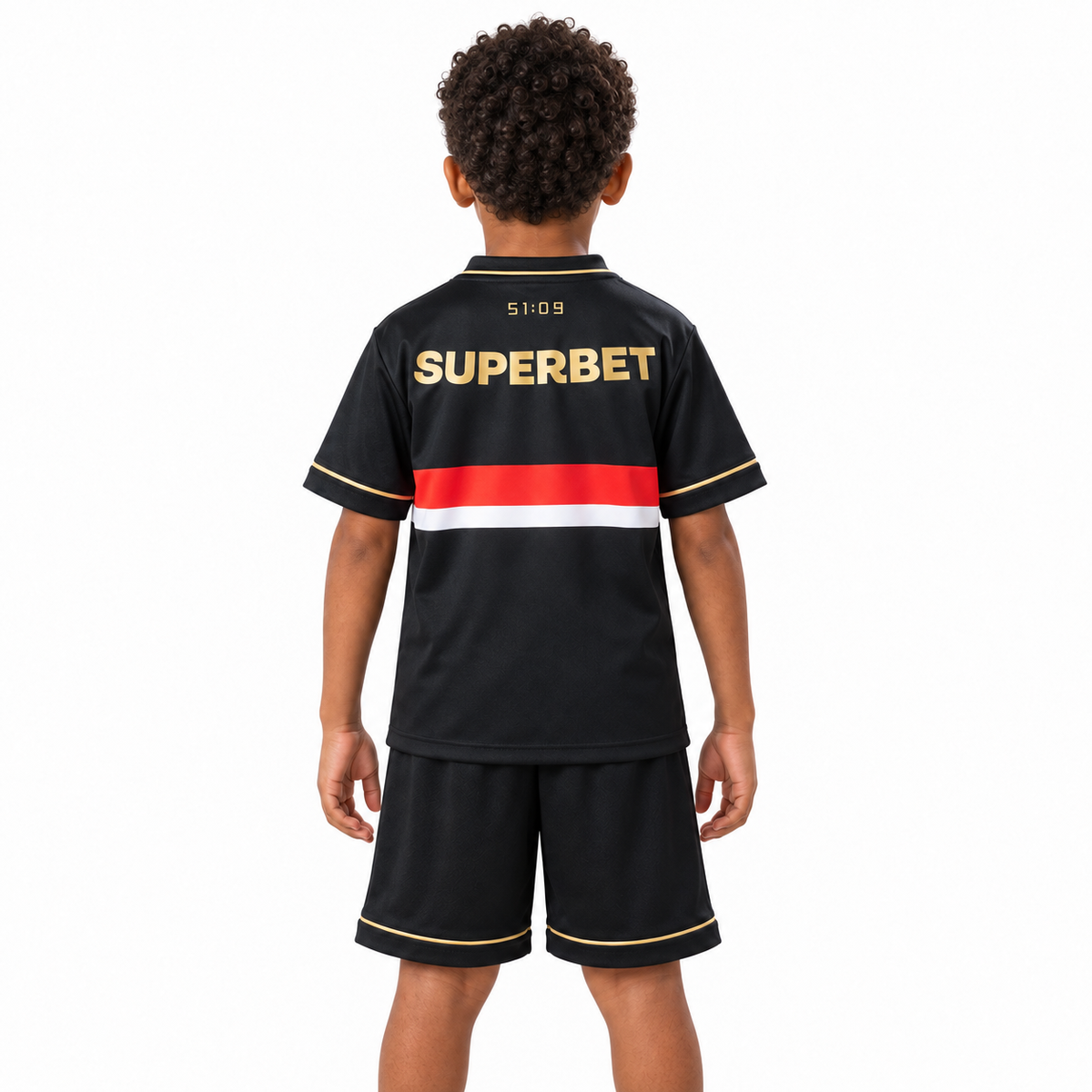 São Paulo FC 2025 Visitante - Conjunto Infantil