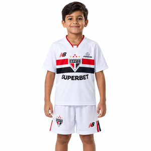 São Paulo FC 2026 Titular - Conjunto Infantil