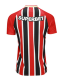 Camisa São Paulo II 25/26 - Torcedor New Balance Masculina - Vermelha e preta