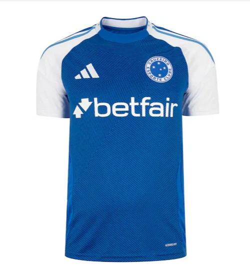 Camisa Cruzeiro I 25/26 - Torcedor Adidas Masculina - Azul e Branca