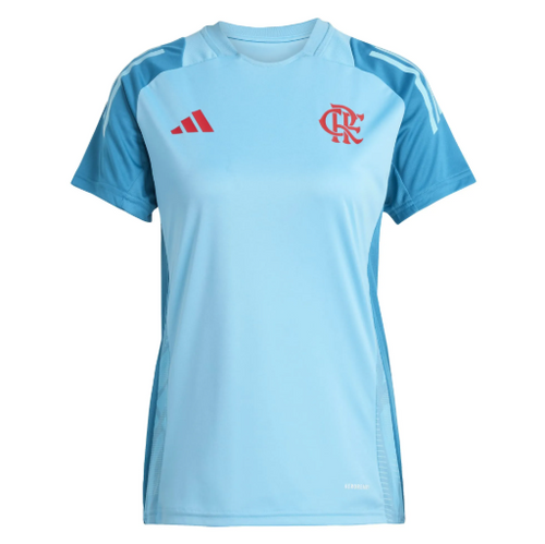 Camisa Flamengo Treino 25/26 - Torcedor Adidas Feminina - Azul
