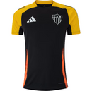 Camisa Atlético Mineiro Treino 25/26 - Torcedor Adidas Masculina - Preta com detalhes em amarelo e laranja