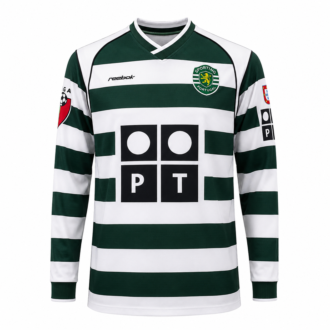 Sporting CP 01/03 Home Mangas longa - Retrô