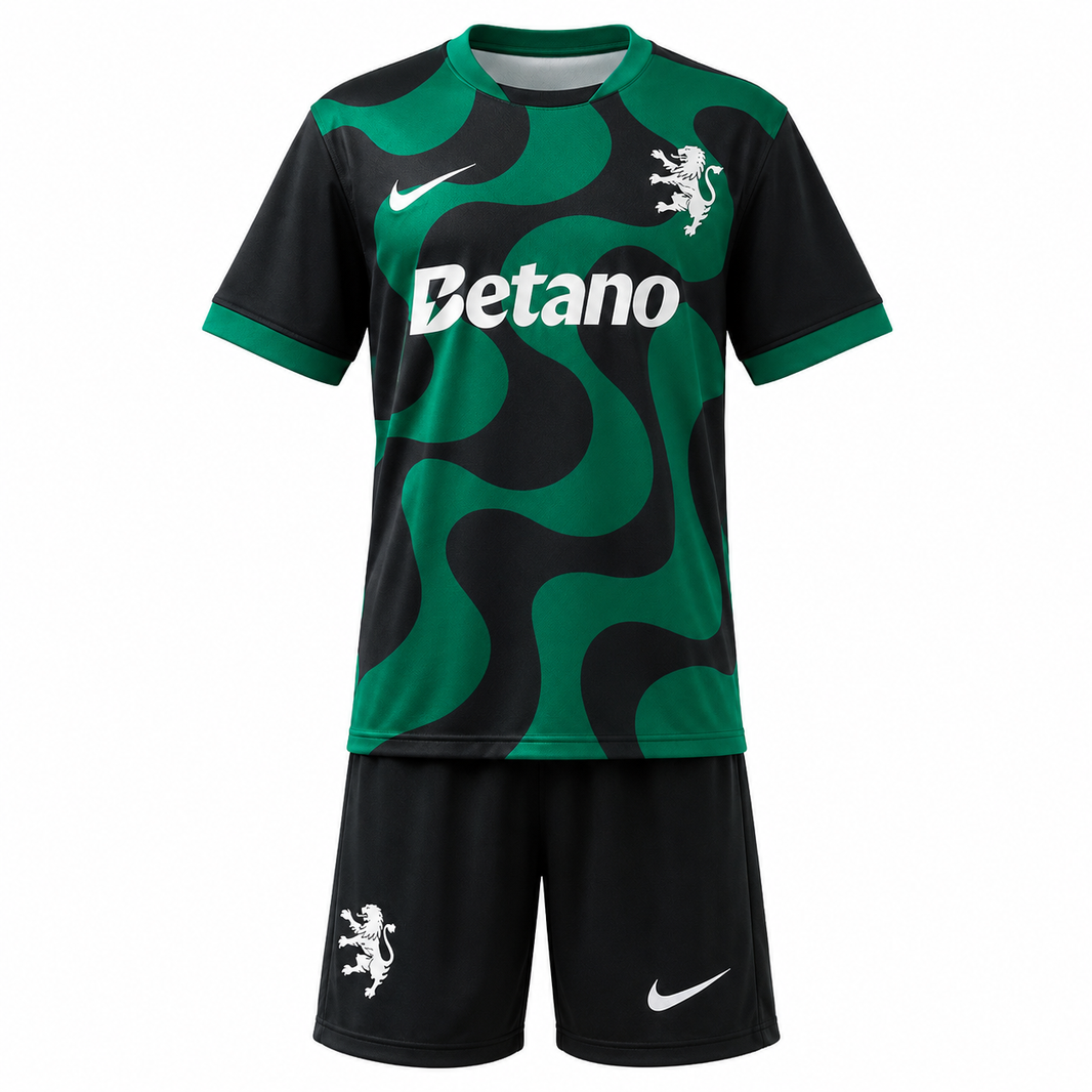 Sporting CP 25/26 Quinto Uniforme - Conjunto Infantil