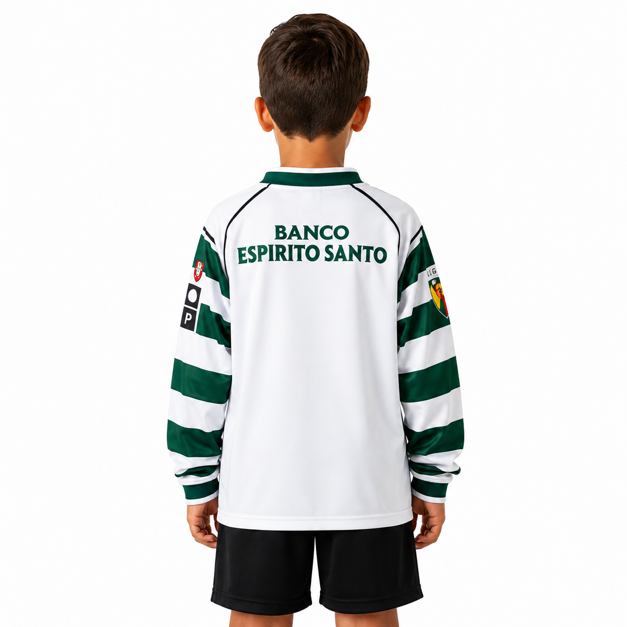 Sporting CP 25/26 Home Retro Mangas Longa - Kids Kit