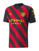 Camisa Manchester City ll 22/23 Torcedor Puma Masculina - Preto e Vermelho