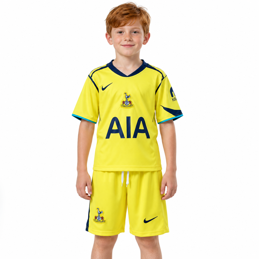 Tottenham Hotspur 25/26 Terceiro Uniforme - Conjunto Infantil