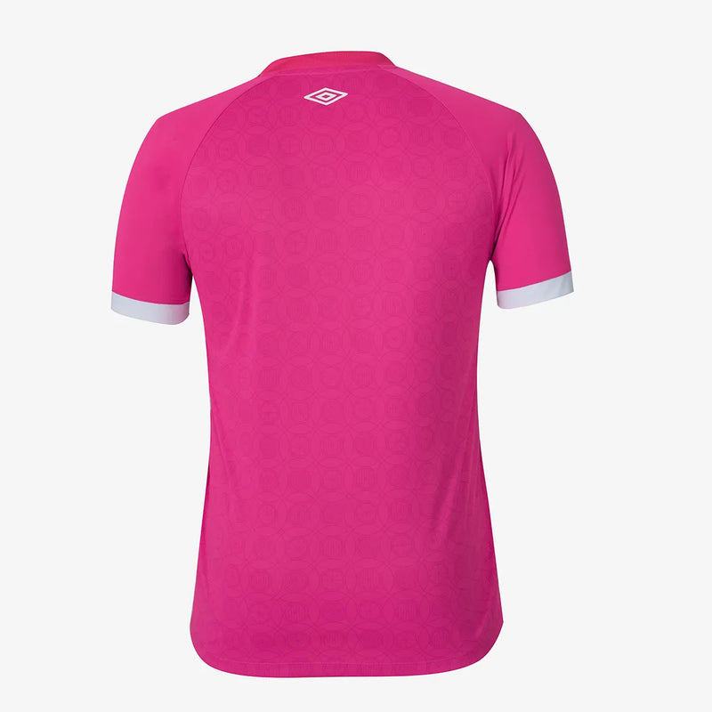 Camisa Santos Edição especial Outubro Rosa 23/24 - Torcedor Umbro Masculina - Rosa