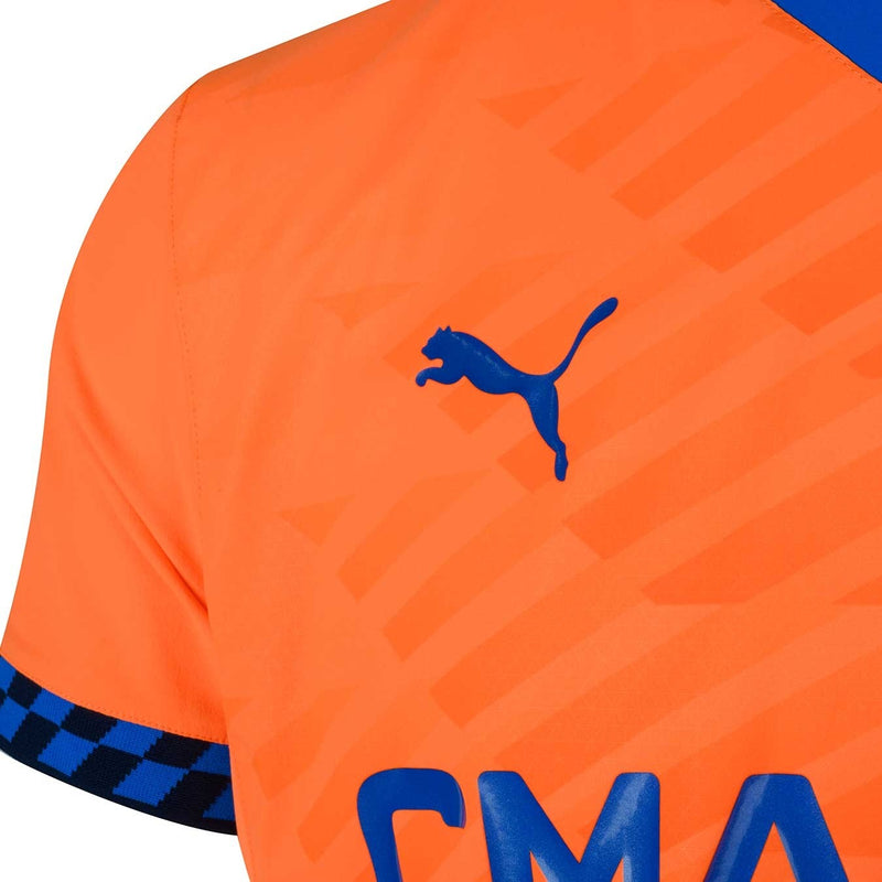 Camisa Olympique Marseille lll 24/25 - Torcedor Puma Masculina - Laranja / Azul