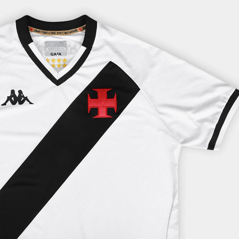Camisa Vasco da Gama Il 25/26 - Torcedor Kappa Masculina - Branco
