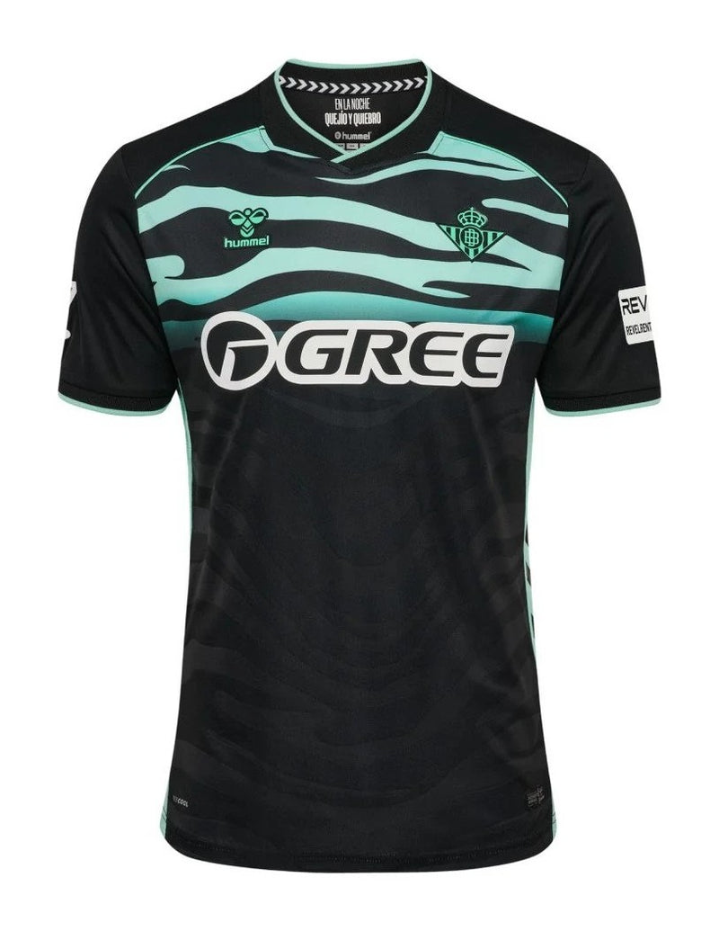 Camisa Real Betis lll 25/26 - Torcedor Hummel Masculina - preto e verde