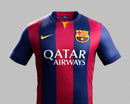 Camisa Barcelona Retrô 2014/2015 - Nike - Azul e Grená