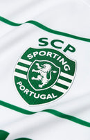Camisa Sporting CP lll 23/24 - Torcedor Nike Masculina - Branco detalhe Listrado verde