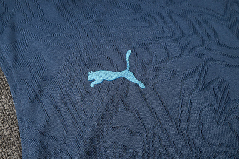 Conjunto Manchester City Treino Camisa Regata + short 24/25 - Masculino Puma - Azul