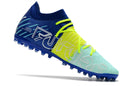 Chuteira Puma Future Z FG/AG - Azul/Amarelo/verde agua