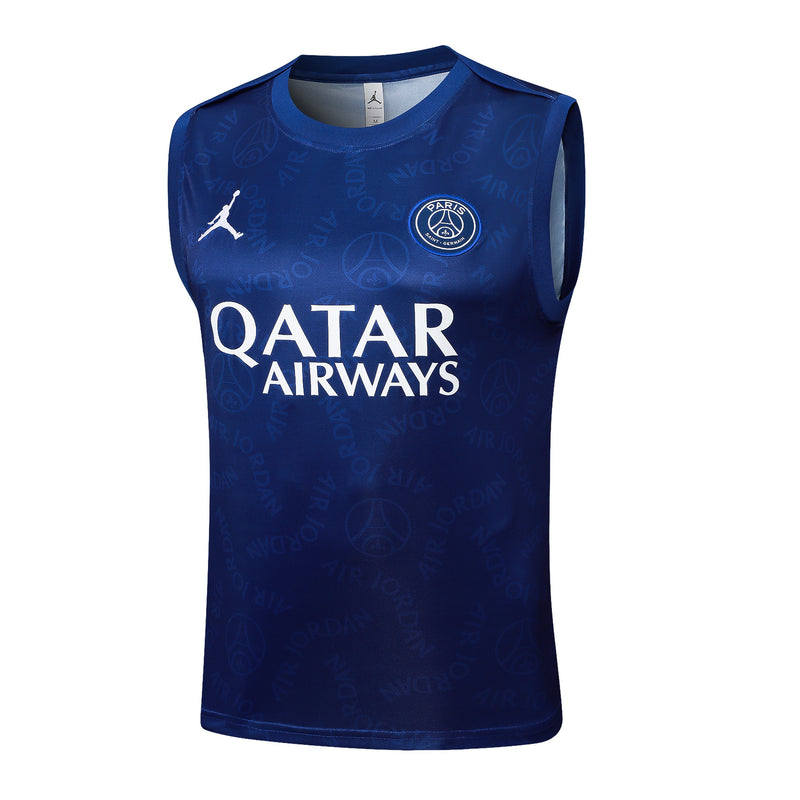 Conjunto Paris Saint-Germain Treino Camisa Regata + short 24/25 - Masculino Jordan - Azul Royal