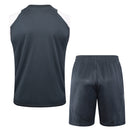 Conjunto Real Madrid Treino Camisa Regata + short 25/26 - Masculino adidas - Cinza