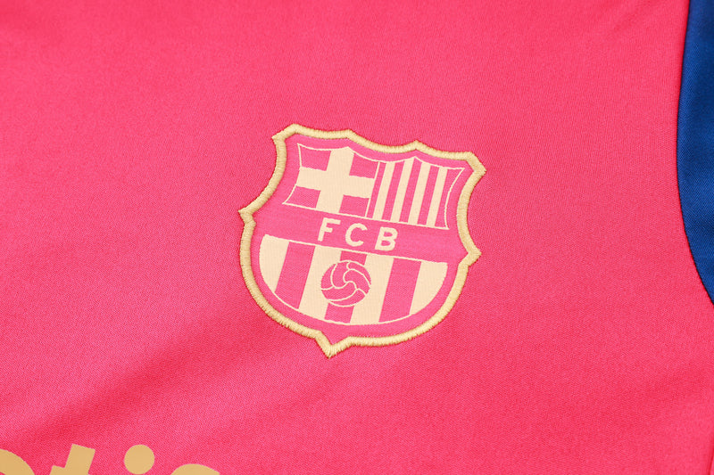 Conjunto Barcelona Treino Camisa manga curta + short 24/25 - Masculino Nike - Vermelho