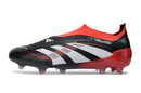Chuteira de Campo Adidas Predator Elite LL sem cadarço FG - Preto e Vermelho