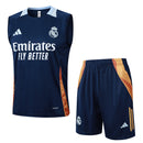 Conjunto Real Madrid Treino Camisa Regata + short 24/25 - Masculino adidas - rosa claro