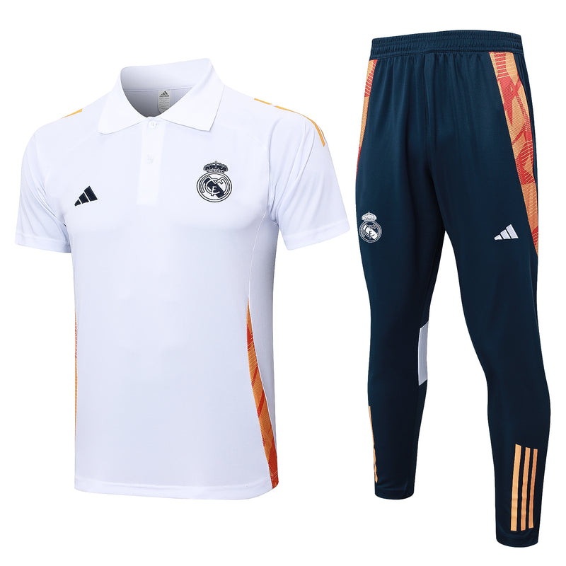 Conjunto Real Madrid Treino 24/25 - Masculino adidas - Cinza