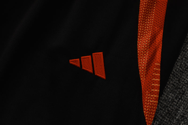 Conjunto Internacional 24/25 - Masculino Adidas - Preto e vermelho