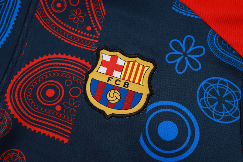 Conjunto Barcelona Treino 24/25 - Masculino Nike - Azul Royal