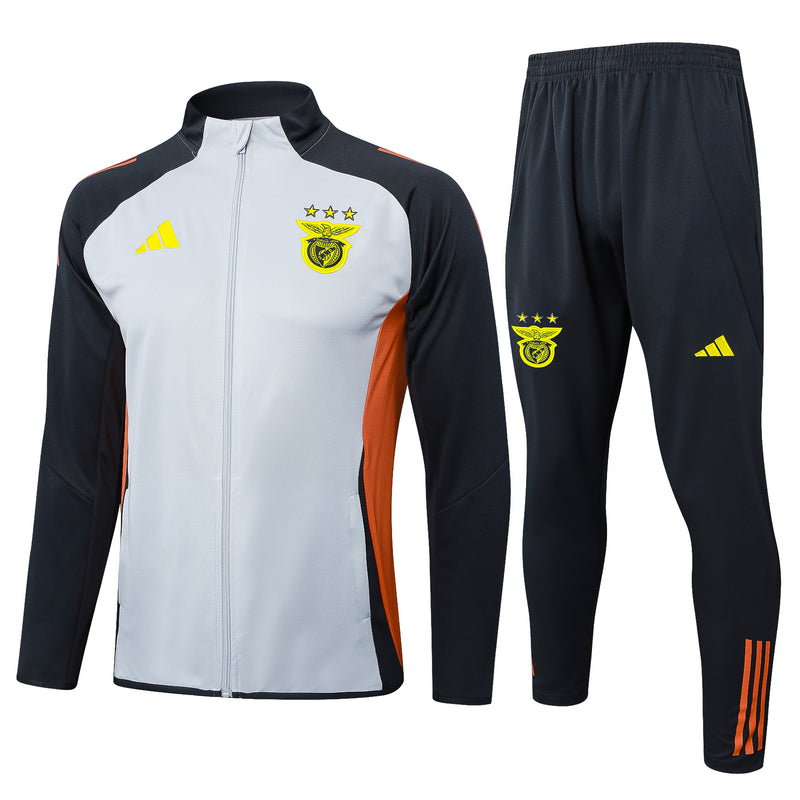 Conjunto Benfica Treino 24/25 - Masculino Adidas - Cinza Preto Laranja e Vermelho (cópia)