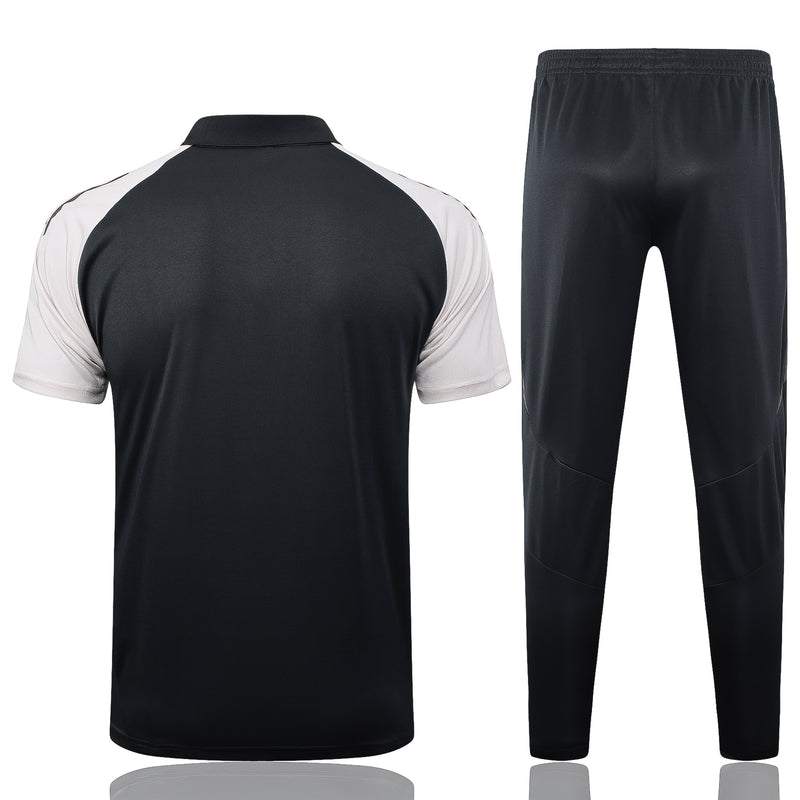 Conjunto Real Madrid Treino 24/25 - Masculino adidas - Branco (mangas brancas)