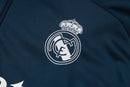 Conjunto Real Madrid Treino 24/25 - Masculino Adidas -  Azul Royal (gola amarela)