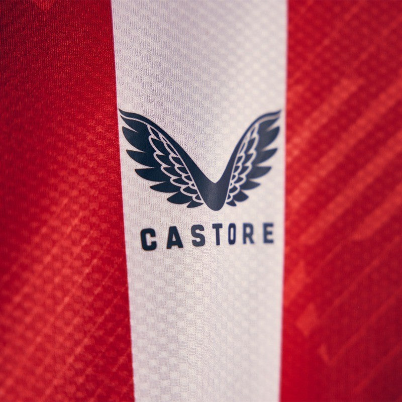 Camisa Athletic Bilbao I 24/25 Torcedor Castore Masculina - Vermelho e Branco