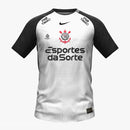 Camisa Do Timão I 25/26 - Torcedor Nike Masculina - Branca com detalhes em preto