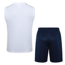 Conjunto Red Bull Leipzig Treino Camisa Regata + short 23/24 - Masculino Nike - Branco e azul