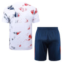 Conjunto Paris Saint-Germain Treino Camisa manga curta + short 24/25 - Masculino Nike - Branco